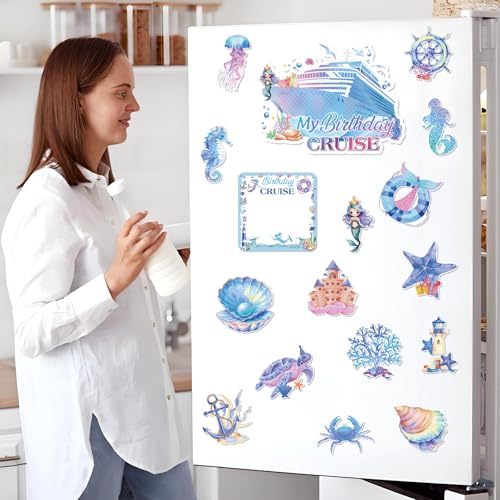 Set 18 imanes decorativos temáticos marinos para puertas miniatura 2