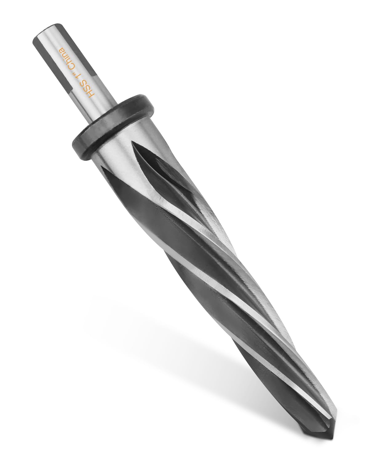 1" Drill Bridge/Construction Reamer Bit with 1/2" Non-Slip Shank M2 HSS Taper Chucking Reamer Bit Tool for Steel Metal Wood Alloy Drilling Hole