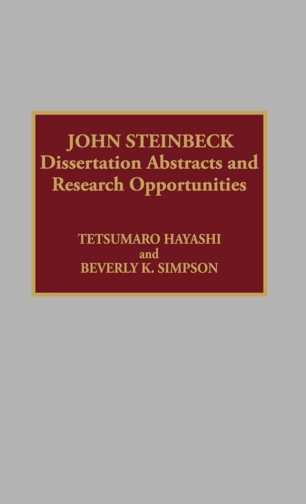 【中古】 John Steinbeck: Dissertation Abstracts and Research Opportunities/SCARECROW PR INC/Tetsumaro Hayashi 中古】 John Steinbeck: Dissertation Abstracts and Research