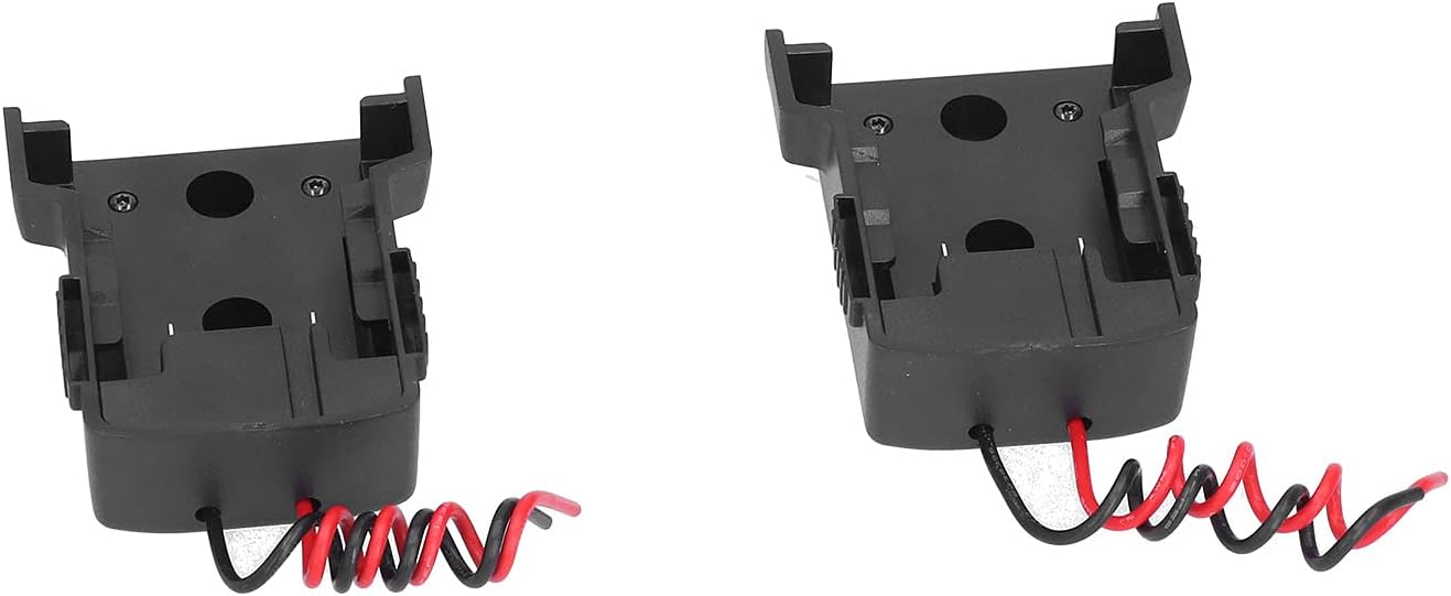 Battery Adapter Mount Holder Dock, 2 Set 18V Power Source Converter Connector for - Durable ABS Material, High Current Conversion, DIY Electrical Projects