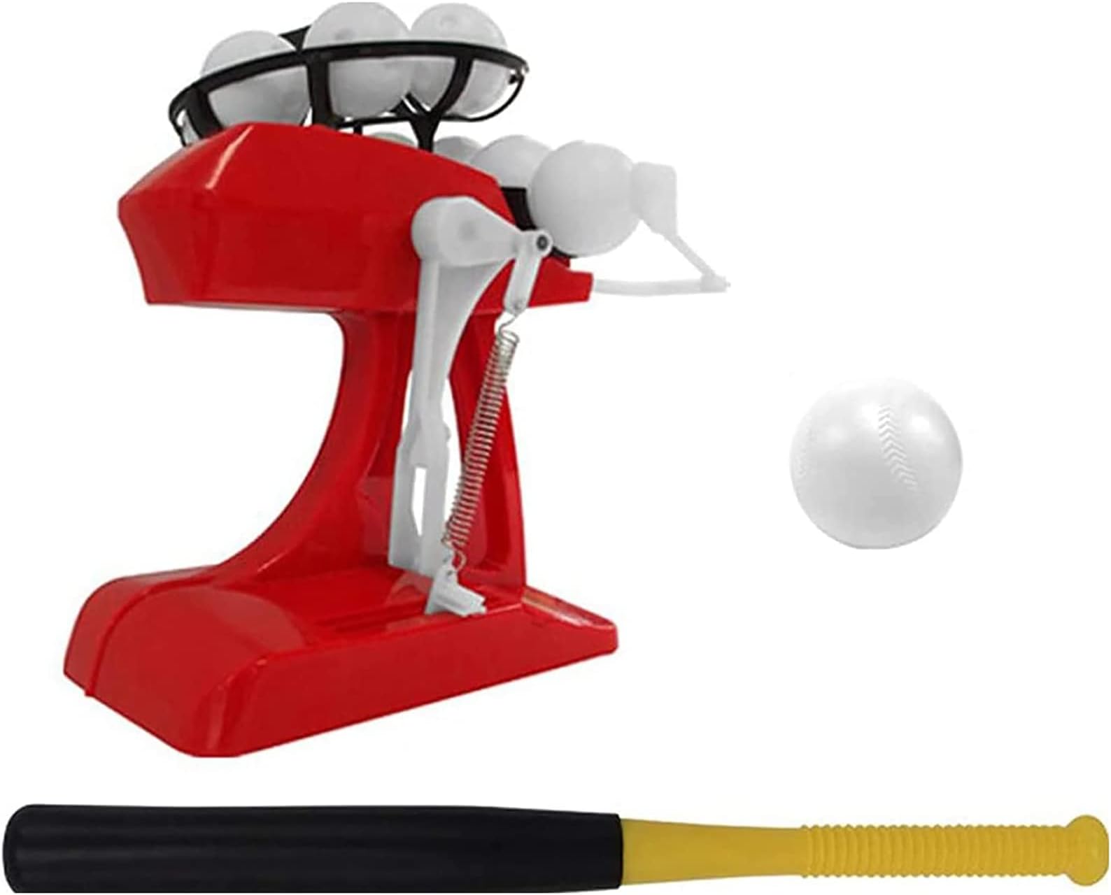 ghjdm Automatic Baseball Machine, Automatic Pitching Machine, Adjustble Pitch Height, Baseball Pitching Machine Set Batting Ball Pitcher Kids Outdoor Toy
