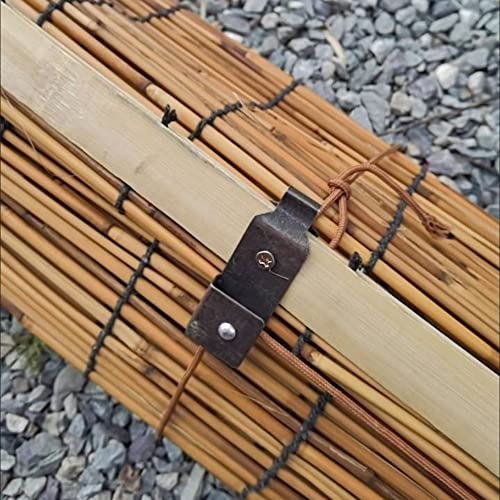 Brown Bamboo Roman Roll Up Window Blinds For Indoor/Outdoor, Water Proof Reed Shades Privacy Drape Roller Blinds Bamboo Curtain, Natural 24 X 60 Inches 36 X 80 Inches 48 X 98 Inches #TOP5