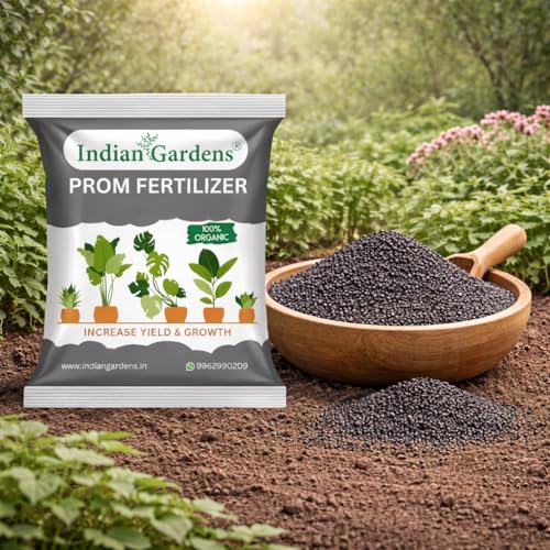 Image of Indian Gardens - PROM Fertilizer | Phosphate Rich Organic Manure | Strong Root Growth & Flower Booster | Improves Soil Fertility - 900 Grams