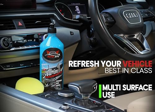 Image of AUTO SPA All-in-1 Car & Bike Multipurpose Polish, Protectant & Conditioner - 1LTR | Ultimate Automotive Polish | Leather Seats, Trims, Dashboard | Showroom Finish, Pleasant Fragrance