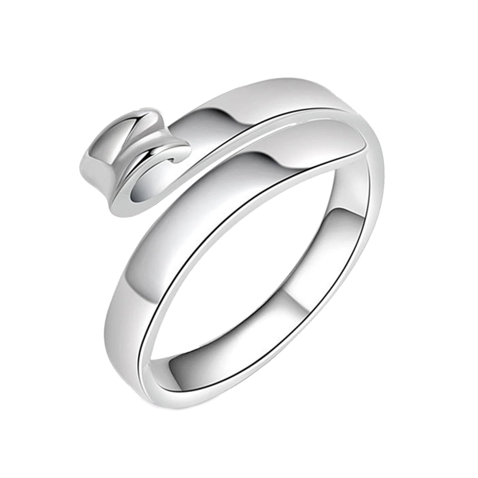NEWFT Knitting Crochet Loop Rings Adjustable Knitting Thimble Metal Yarn Guide Finger Holder Open Rings