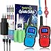 Wishouse Kinder Funkgerät, Walkie Talkie 2er Set Aufladbar, Walkie - Talkie Erwachsene mit USB Ladegerät Akku, Walky Talky ab 8 Jahre, Outdoor Camping Spielzeug (Rot Blau)