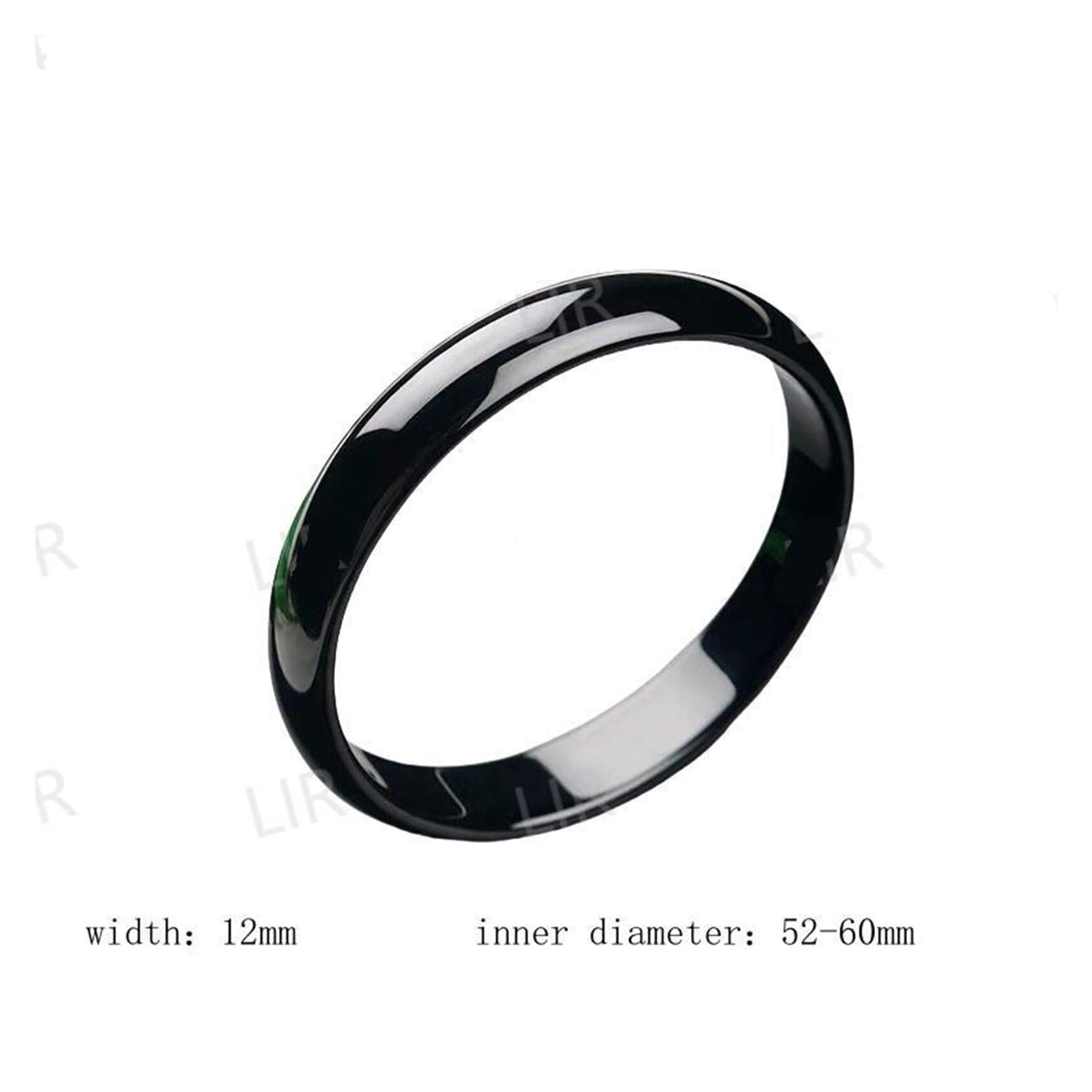 Generico Bracciale Onice Nero Classico
