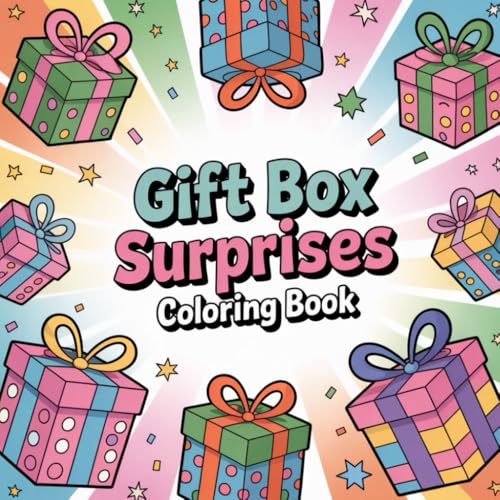 Gift Box Surprises Coloring Book: Cute coloring book for kids, coloring book for adults, kawaii coloring book, Coloring Book for Adults and Kids, Bold and Easy image 2