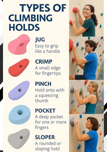 Image of White Tech 20 Pro Premium Resin Rock Climbing Holds Designed for Beginners Climbing Wall Bouldering Gym Holds | Pastel Colour Multisize Wall Grips Indoor /Outdoor