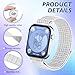 WNIPH Nylon Loop Watch Bands Compatible for Huawei Watch Fit 4/Fit 4 Pro/Fit 3, 2Pack Soft Adjustable Sport Strap Replacement Wristband for Huawei Watch Fit 4/4 Pro /3 Women Men
