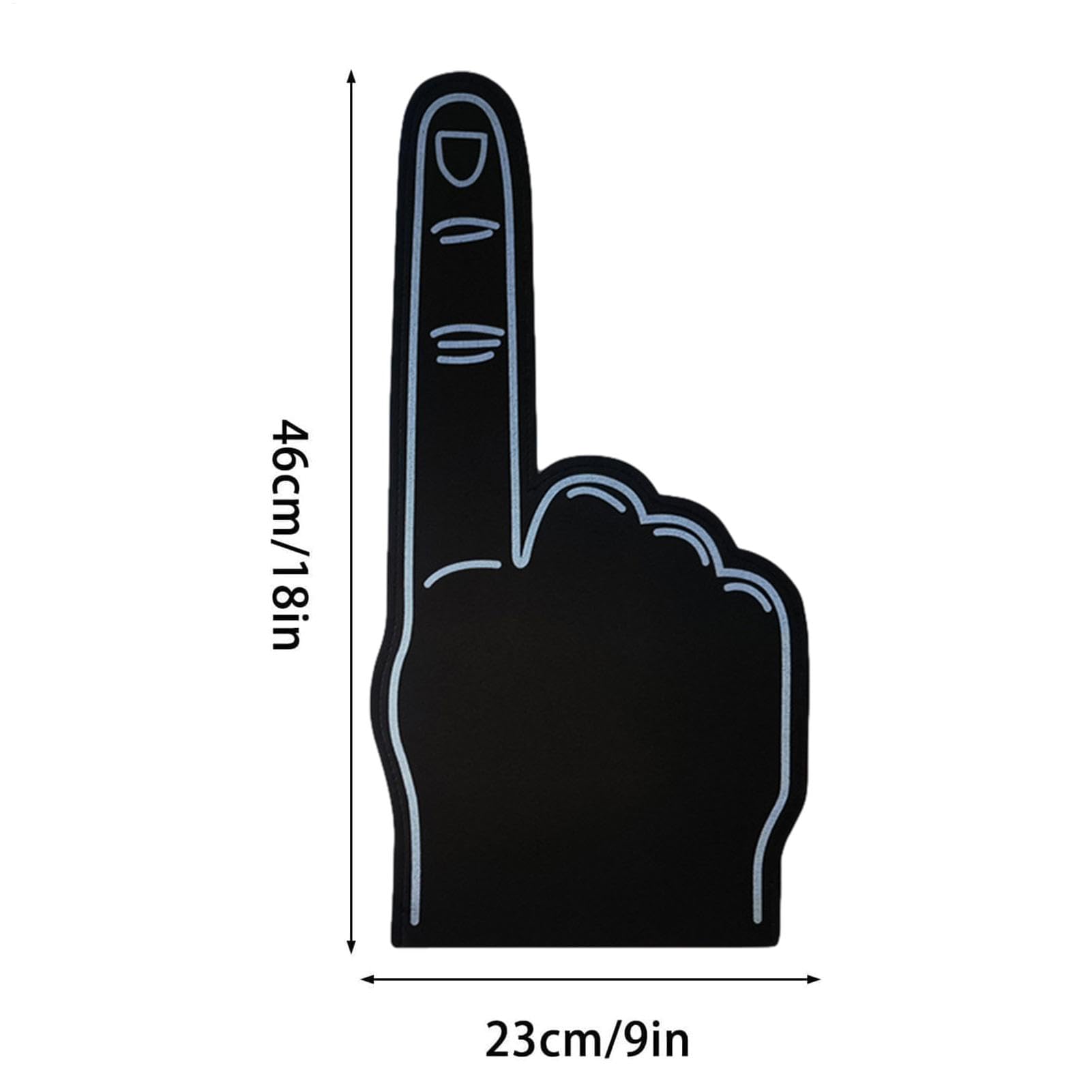 Riesige Schaumstoff-Fingerhandschuhe – 45,7 cm Einzelfinger-Cheerleading-Handschuhe, Sport-Fan, Schaumstoff-Finger | Wir sind die Nummer 1 für Heimwerker, Cheerleading-Requisiten, Fußballspiele