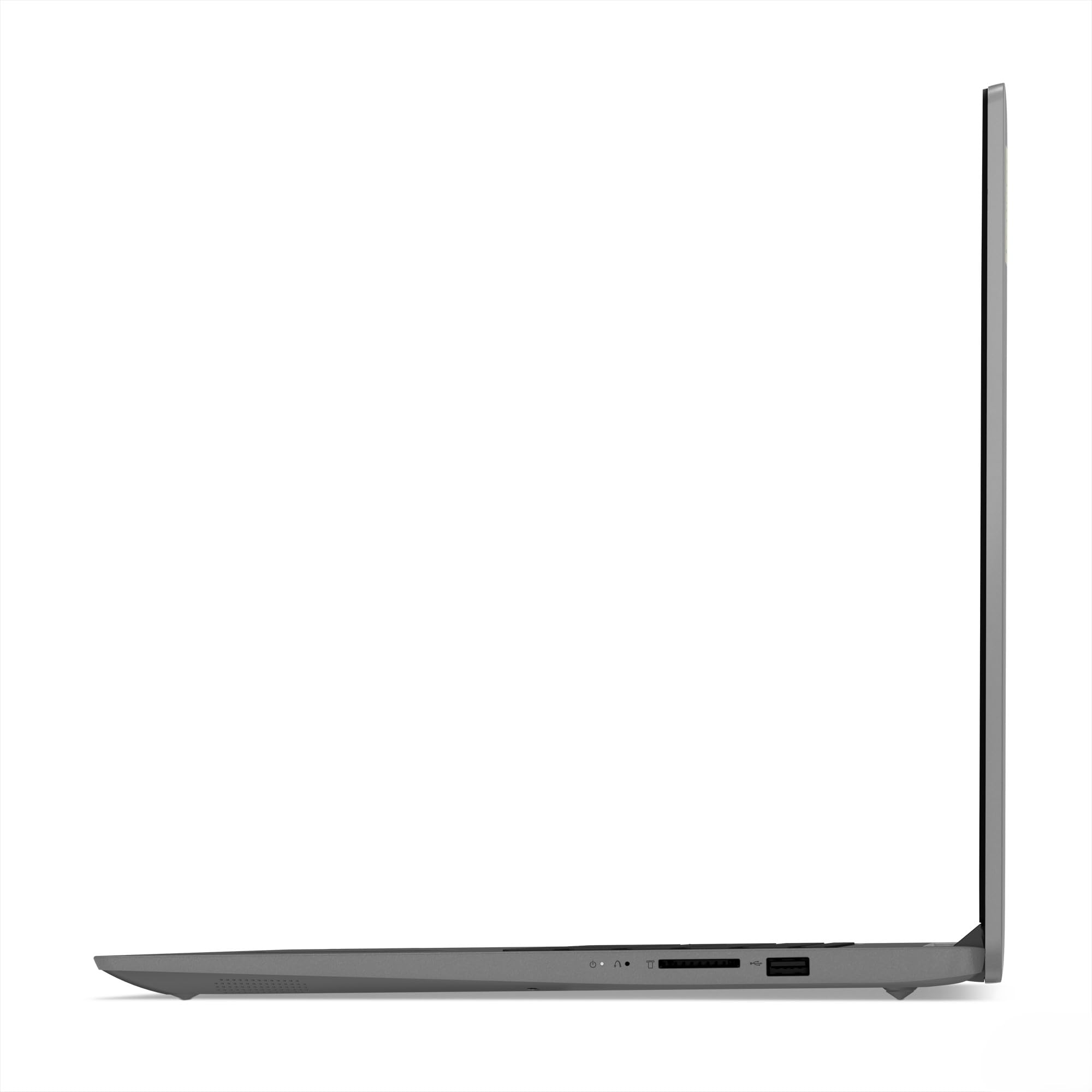 Lenovo IdeaPad 3 Laptop | 17.3" HD+ Display | AMD Ryzen 5 | 8GB RAM | 512GB SSD | AMD Radeon Grafik | Windows 11 | QWERTZ | Artic Grau | Kameraschutzabdeckung | 3 Monate Premium Care