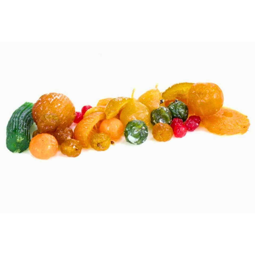 Fruta Glaseada y Escarchada Artesana - Surtido de 5 kg de Frutas de Primera Calidad: Calabazate, Piña, Naranja, Melocotón y Más