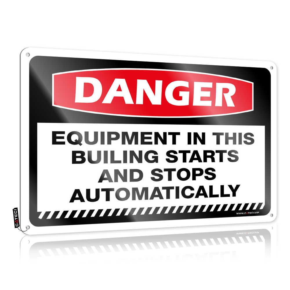 Fzfn Colour Wall Signs Room Decor Indie Aesthetic Scoreboard Lovely Custom Danger Equipment In This Builing Starts And Stops Automatically - Easy To Hang Art(30X40cm)