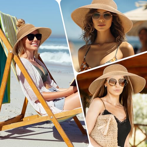 Sombrero Visera para Mujer con Ala Ancha y Moño miniatura 7