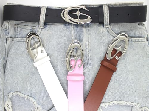 Y2k Belt Emo Accessories Womens Belts for Jeans 2000s Fashion Y2k Accessories Y2k Clothes (Black05)3