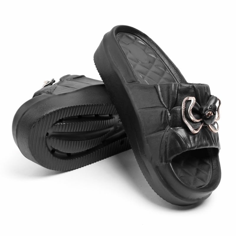 Image of Slipper for Women and Girls Flip Flops Summer Anti Skid Soft Pvc Sole Slide Home Indoor Slippers for Bedroom chappal