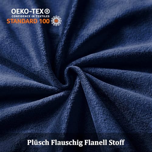 Lanqinglv Plüsch Bettwäsche 135x200 Biber Flauschig Flanell Winter Warm – Ansicht 6