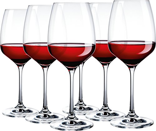 Domestic Professional by Mäser, Serie Celeste, Copas de Vino Tinto 46 cl en el Conjunto de 6, para Cualquier ocasión