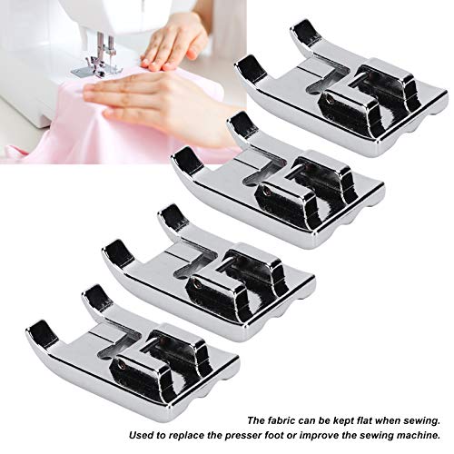 Prensatelas redondo multifuncional, 4 piezas accesorios de máquina de coser miniatura 6