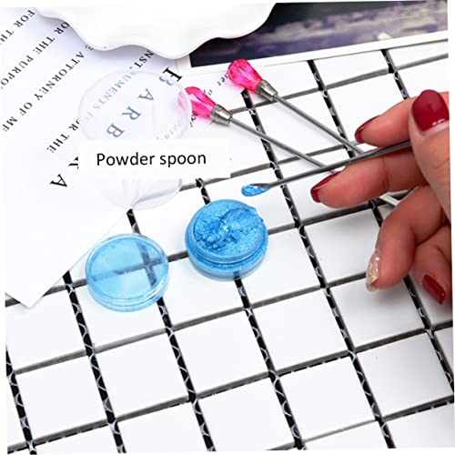 minkissy 2pcs Pen de Puntos y Barra para Mezclar Uñas miniatura 6