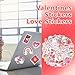 Imagen de Cosmeria Juego de pegatinas de San Valentín con 100 pegatinas de amor dulces