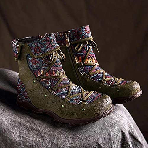 Womens Boots Knee High, Womens Booties And Ankle Boots Womens Glitter Boots Y2K Boots Walking Sneakers Size 5 Lightweight Boots Cowgirl Boots For Women Army Green #TOP3