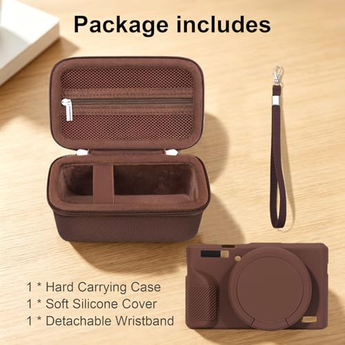 Image of Elonbo Camera Carrying Case for Canon PowerShot G7X Mark III Digital Camera