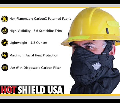 Hot Shield Hs-2 Heat Shield For Face And Neck Burn Protection | Wildland Firefighter Gear | Protects From Heat, Smoke, Flying Embers, And Burning Debris In Wildland Fires | Pro-Grade Firefighter Gear #TOP2
