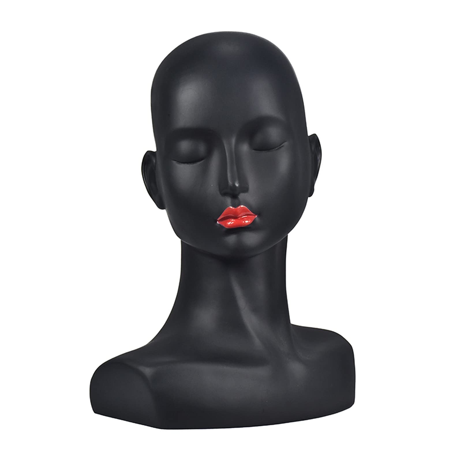 PCV Kobieta Mannequin Head Moda Model Manekin Model Peruki Kapelusz Naszyjnik Okulary Szalik Wyświetlacz Stojak Biżuteria Rack