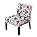 Highdi Extensible Housses de Chaise sans Accoudoirs, Motif Végétal Housse de Fauteuil pour Accent sans Bras Elastique Protege de Meubles Amovible Lavable pour Salon Chambre Hôtel (Fleur Exotique)