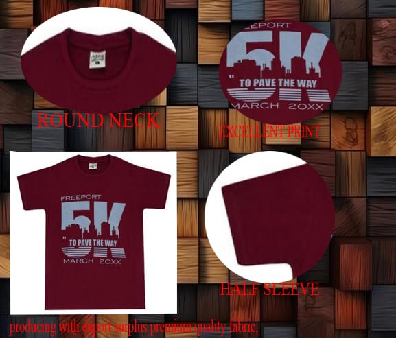 Image of t Shirt for Boys Printed Cotton Half Sleeve Regular Fit Casual Multi Colors Set of 5 PCS