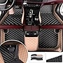 YaruicarCustom Car Floor Mats for 99.99% Sedan SUV Sports Car Men Women Protection Full Coverage Pads Anti-Slip Leather Floor Lining All Weather Car Floor Mats (Beige Black)