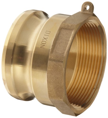 Dixon G150-A-BR ASTMC 38000 Forged Brass Global Type A Cam and Groove Hose Fitting, 1-1/2