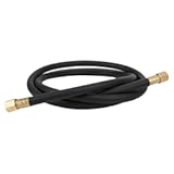 Inert Gas High Pressure Hose for Welding with 1/4 Inch Brass Connector for Argon, Nitrogen, and Compressed Air Suitable for Air Compressors (1.5m / 4.9ft) (2m/6.6ft)