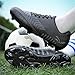 Men's Fashion Low Top Cleats Spike Soccer Football Shoes Non-Slip Outdoor Firmly Ground Turf Sports FG Athletic Baseball Lacrosse Rugby Combat Boots (Black,11)