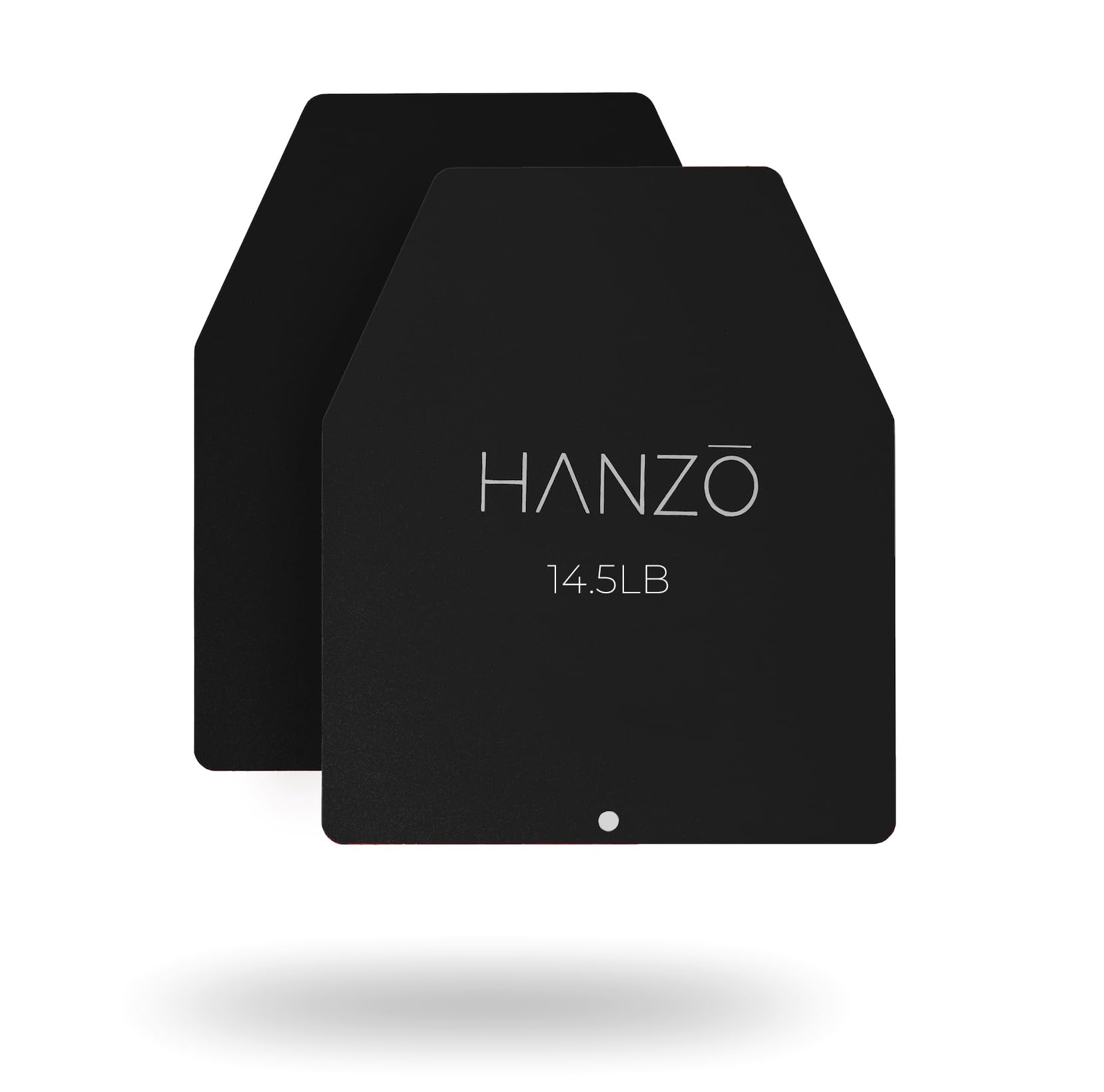 HANZO - Resistance Weight Vest Plates, 8.75 lbs/14.5 lbs (Pair) - Powder-Coated Steel Tactical Plates for Strength Training, Fitness, and Rucking - Durable Design for Secure Fit