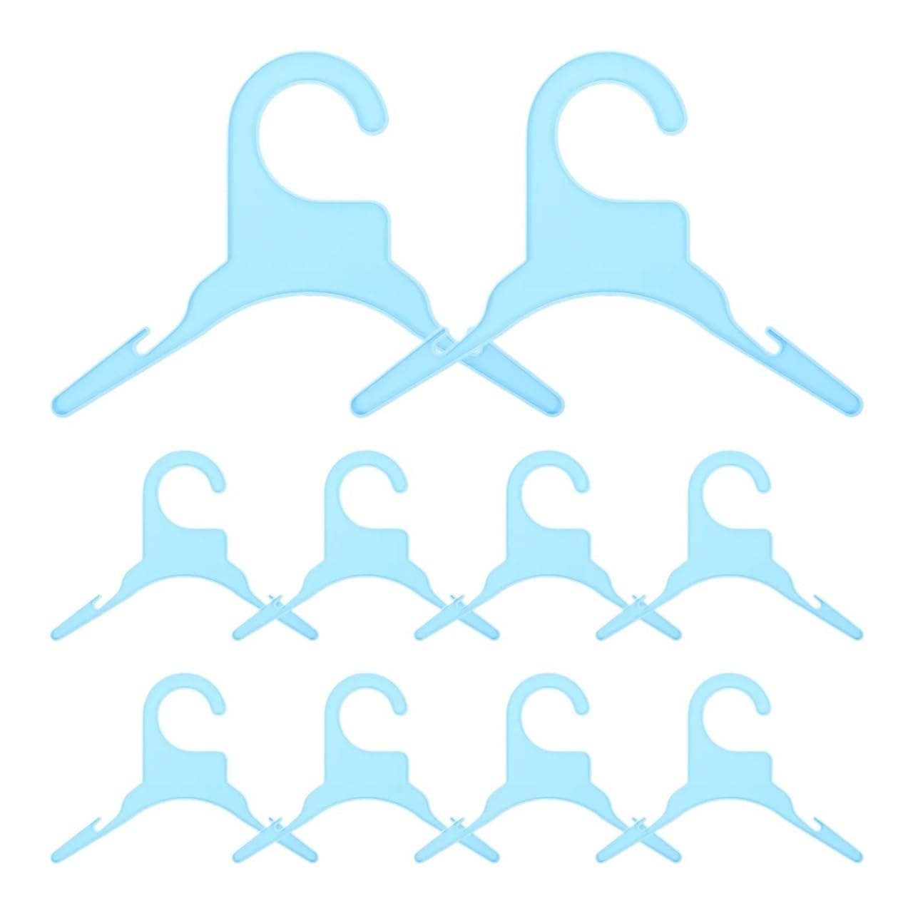 10Pcs Pet Clothes Hanger Plastic Hangers For Clothing Organization Drying Rack Household Garment