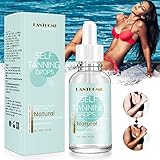 💖FÁCIL DE USAR: Aplique 1-2 gotas de bronceado en su crema hidratante, suero, aceite o mantequilla favoritos, mezcle y aplique sobre la piel limpia y seca. Cuantas más gotas agregue, más profundo se bronceará. Lávese 💖las manos inmediatamente después de la aplicación.