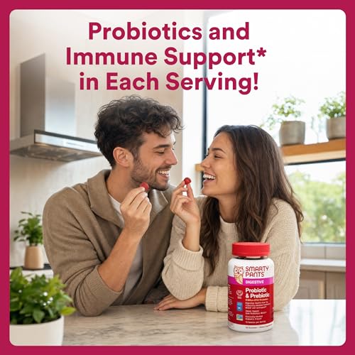 SmartyPants Adult 6 Billion CFU Probiotic & Prebiotic Gummies, 60 Ct - image 7