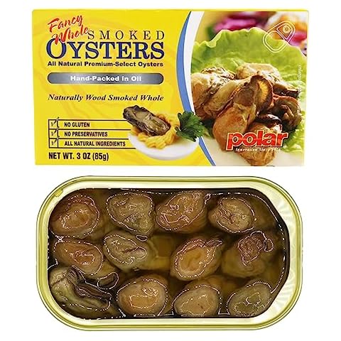 MW Polar Fancy Whole Smoked Oysters, 3 ounce (Pack of 12) Cover