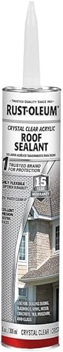 Rust-Oleum 301825 Sellador de techo acrílico transparente 10.1oz