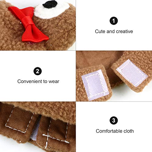 ULTECHNOVO Sapo Animal de Estimação Pássaro Com Capuz Roupas de Inverno Natal Papagaio Sapo Traje Ma