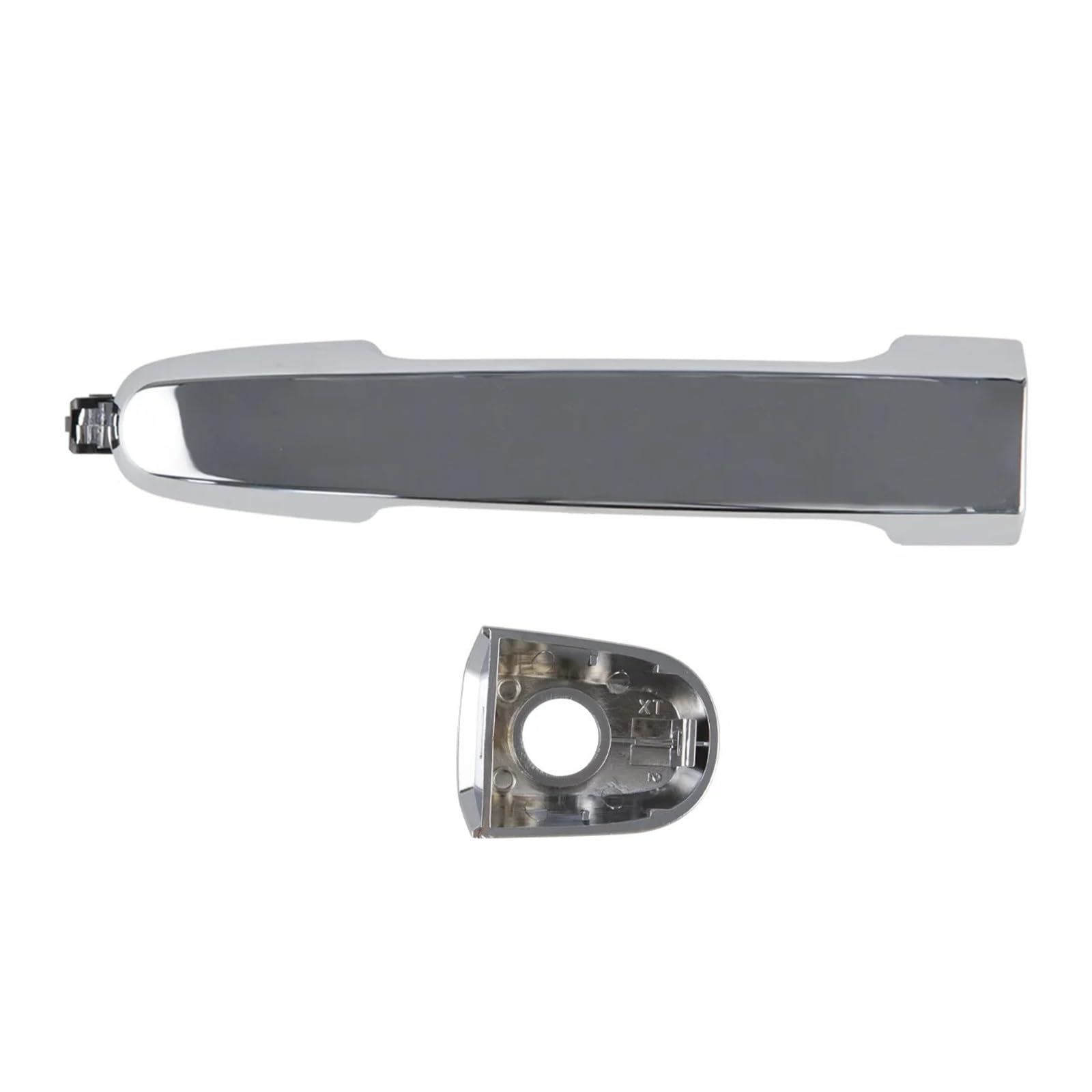 Ropaix Front With Hole Side Exterior Door Handle For Toyota For Innova For Vios For Fortuner For Hilux For Vigo For Corolla 2005-2015 Exterior Outer Door Handle Chrome(Front With Hole)