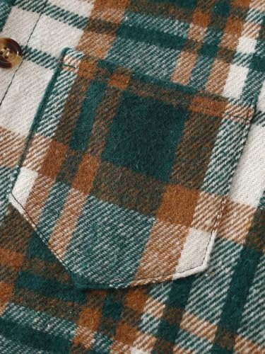 Image of 2Pcs Kids Boys Flannel Plaid Shirt Tops Pants Set Hoodie Sweatsuit for Fall Winter Spring Outfits 4-12 Years