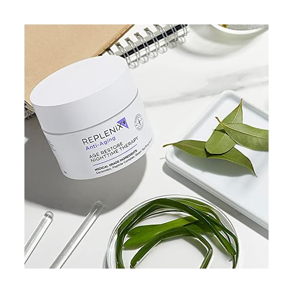Replenix Age Restore Nighttime Therapy Face Cream, Anti-Aging Medical-Grade Facial Moisturizer for Mature & Dry Skin