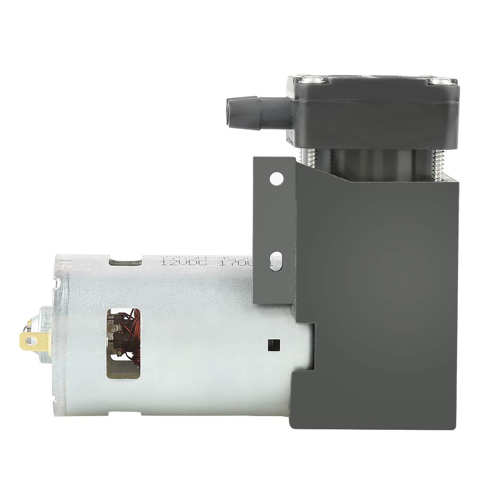 Pompa per vuoto, DC12V 42W Mini piccola pompa per vuoto Oilless -85KPa Flow 40L / min, Mini pompa per aria