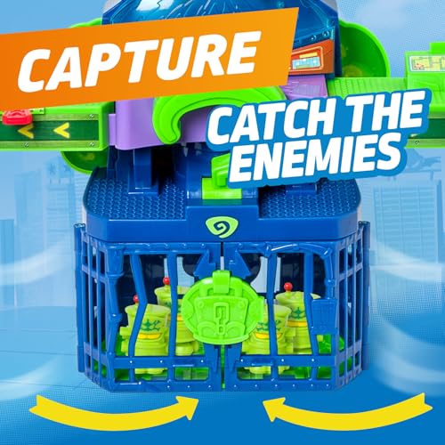 Superthings Kazoom Power – Enigma Tower, Serie Tv Di Clan "Kazoom Power", Contiene 1 Enigma Tower, 1 Enigma Esclusivo, 1 Aeromobile, 1 Prigione, 1 Catapulta, 1 Trigger E 3 Proiettili - 9