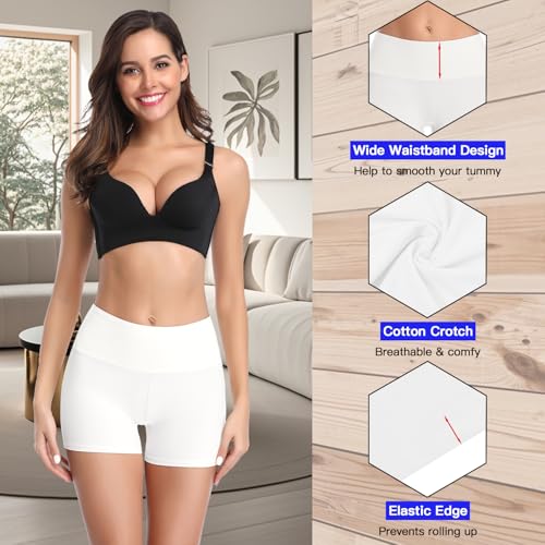Image of JOYSHAPER Boyshorts Panties for Women Anti Chafing Underwear Slip Shorts for Women Under Dress
