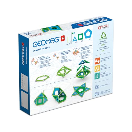 Geomag Jeux de Construction Magnétique pour Enfants Jouets éducatifs pour Garçons et Filles 100% Recyclé Collection Panels 52 pièces - vue 3